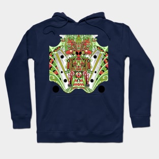 green alien mictlan gate keeper ecopop Hoodie